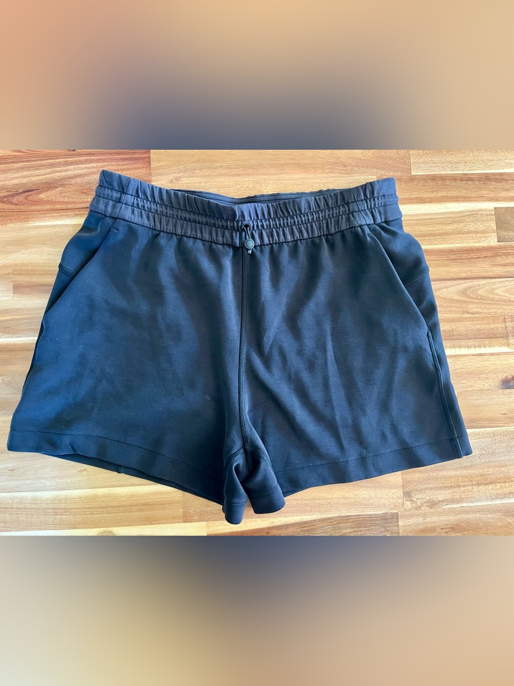 Black Athletic Drawstring Shorts